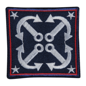 Термоаппликация "Якорь со звездами". Арт 39418