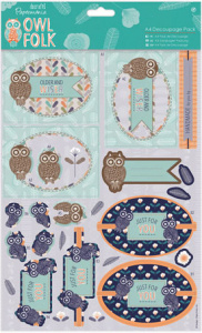 Набор бумаги с высечкой "Старше и мудрее" Owl Folk. Арт PMA169126