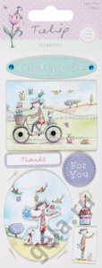 Наклейки 3D "Пожелания на День Рождения", TULIP. Арт TLP373103               