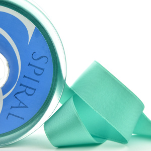 Лента атласная двусторонняя SAFISA, 25 мм, 25 м, цвет 78, мятный. Арт 110-25мм-78             