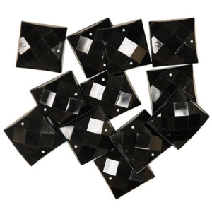 Набор декоративных элементов Favorite Findings "Черные квадраты". Арт 550001378