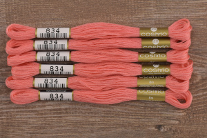 Мулине COSMO однотонный цвет  834       . Арт 25-6/834       