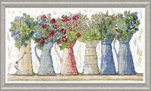 Набор для вышивания "Ряд кувшинов". Арт 3418