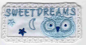 Термоаппликация HKM "Sweet Dreams weiá". Арт 33266/1SB