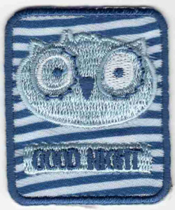 Термоаппликация HKM "Eule im Rechteck gestreift". Арт 33258/1SB