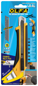 Нож сверхпрочный Olfa c многофункциональным выступом. Арт L8-AL