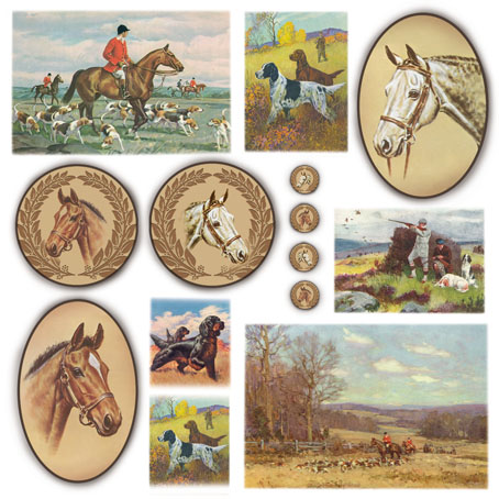 Салфетка рисовая "Лошади". Арт DFT207                  