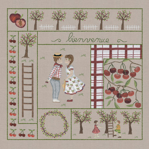 Набор для вышивания:"June" (Июнь), 22 х 22 см. Арт 7706