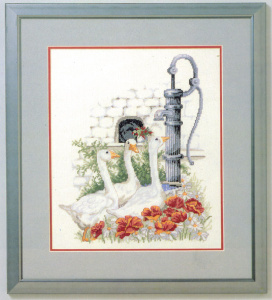 Набор для вышивания "Гуси у колонки". Арт 67536