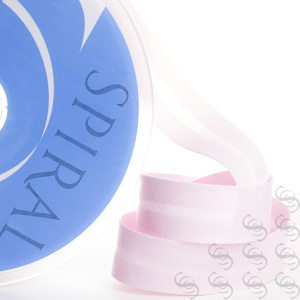 Косая бейка хлопок/полиэстер 20 мм, 25 м, цвет 05, розовый. Арт 6120-20мм-05            