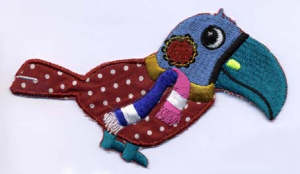 Термоаппликация HKM "Пеликан". Арт 32560/1SB