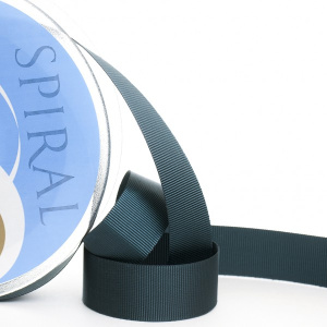 Лента репсовая SAFISA, 50 мм, 25 м, цвет 43 зеленый темный. Арт 350-50мм-43