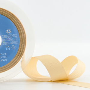 Лента репсовая SAFISA, 25 мм, 25 м, цвет 21 персиковый айвори. Арт 350-25мм-21