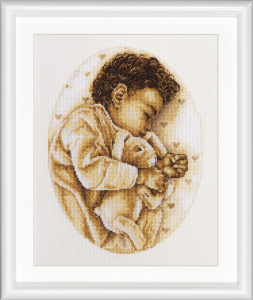 Набор для вышивания "Маленький мальчик", канва Aida 14 ct. Арт DSB001A