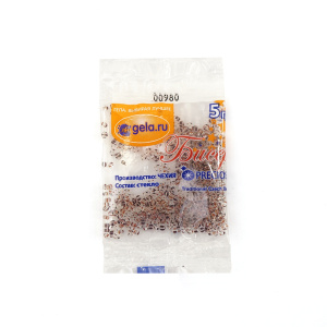 Бисер Preciosa №10, 5 г., цвет №00980 черно-красная полоска прозрачный. Арт G 00980