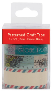 Лента клеевая декоративная с рисунком All Aboard. Арт PMA462200