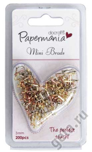 Набор декоративных мини-брадс "Металлик" 200 шт. Арт PMA3741104              