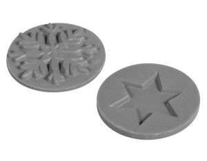 Форма для заливки из натурального каучука "Снежинка и звезда". Арт 34334000