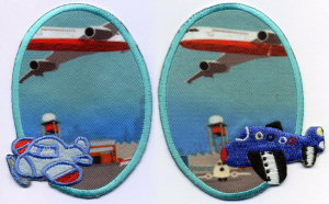 Термоаппликации HKM "Самолеты в небе". Арт 32474SET/S