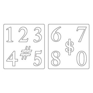 Нож для вырубки Sizzix® Bigz™ Die - Serif Essentials Numbers. Арт 656616
