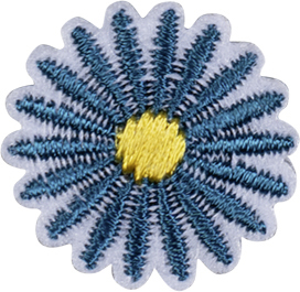 Термоаппликация "Цветок синий ". Арт 42911