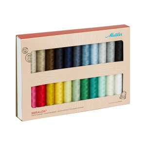 Набор с нитками Seralon в подарочной упаковке, 22 катушки. Арт SE226677-Kit