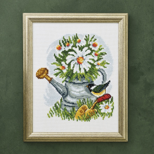 Набор для вышивания "Птица на лейке". Арт 92-2422