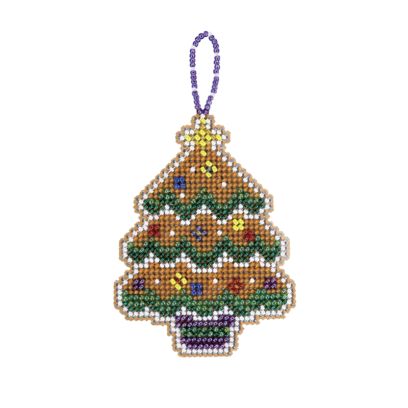 Набор для вышивания бисером "Пряничная ель". Арт MH212115