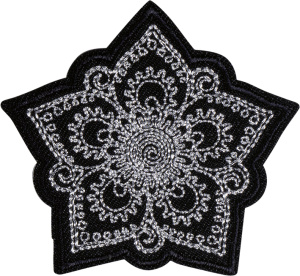 Термоаппликация "Орнамент серебряный блеск". Арт 43049