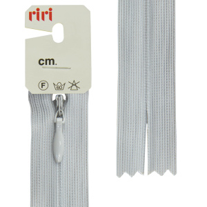 Молния потайная неразъемная, Т3, 50 см, цвет 2118, светло-серый. Арт 6010917/50/2118         