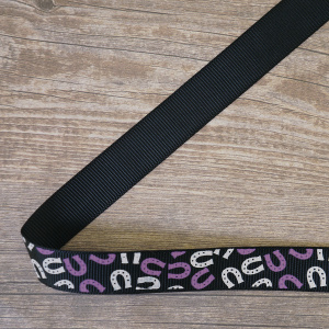 Лента репсовая на картонной катушке "Подковы", 5 м. Арт VR15.560