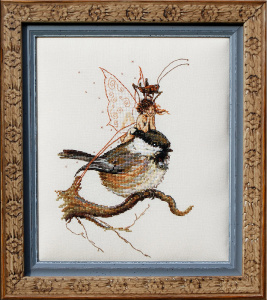 Набор для вышивания "Fée à la Mésange" (Фея и синица). Арт 68-M017 K
