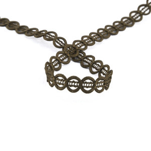 Тесьма PEGA тип отделочная, цвет светло-коричневый, 9 мм. Арт 844150709A7902          