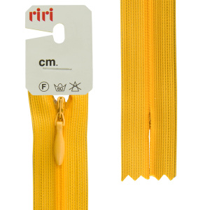 Молния потайная неразъемная, Т3, 18 см, цвет 2307, тыквенный светлый. Арт 6010917/18/2307         