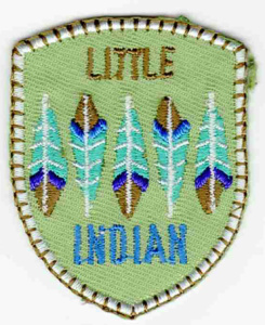 Термоаппликация HKM "Little Indian Button grn". Арт 33304/1SB