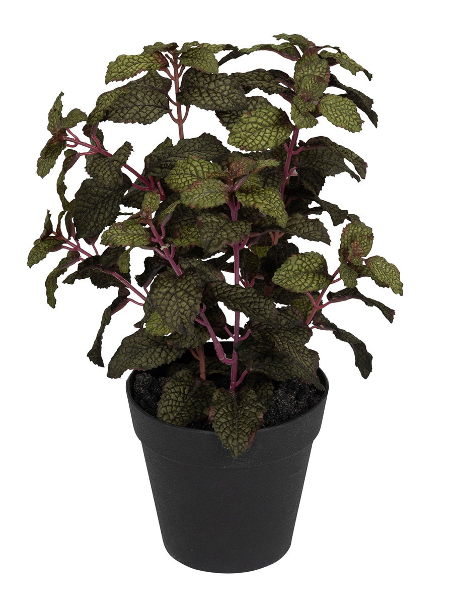 Цветок декоративный в кашпо "Мята". Арт 106281-855