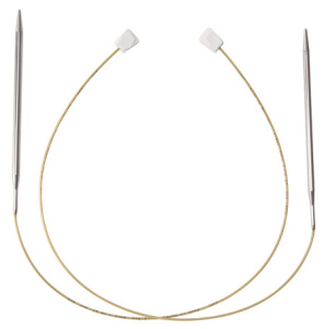 Спицы с фиксаторами на лесках, №8, 50 см. 2 шт. Арт 181-7/8-50