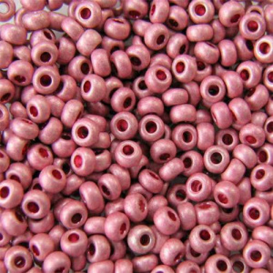 Бисер Preciosa №10, 5 г., цвет №18595 розовый металлический непрозрачный. Арт G 18595