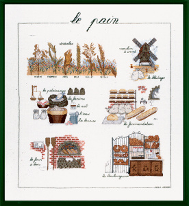 Набор для вышивания: "LE PAIN"  (Хлеб). Арт 1185