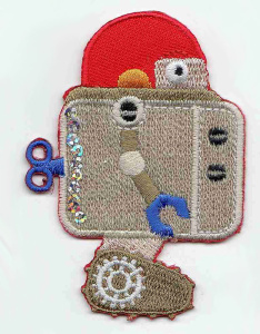 Термоаппликация HKM "Робот в красном шлеме". Арт 33623/1SB