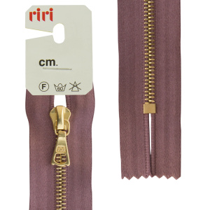 Молния металл, Gold, неразъёмная, на атласной тесьме, 4 мм, 16 см, цвет 9419, серо-сиреневый. Арт 3403223/16/9419         