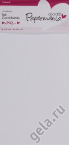 Набор заготовок для открыток с конвертами, 10 шт, белый. Арт PMA150300               