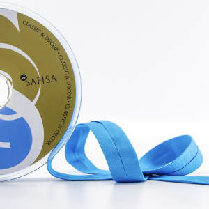 Косая бейка хлопок, 20 мм, 20 м, цвет 16, бирюзовый. Арт 6598-20мм-16