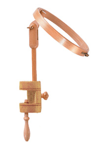 Пяльцы круглые с замком и креплением для стола, диаметр 18,5 см, высота обода 25 мм. Арт 263-4                   