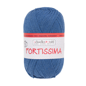 Пряжа Fortissima Socka 4-fach Uni, 75% шерсть, 25% полиамид, 420 м, 100 г. Арт 90038-2100