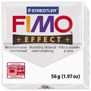 Полимерная глина FIMO "Effect", уп. 57 г, цвет прозрачный. Арт 8010-014