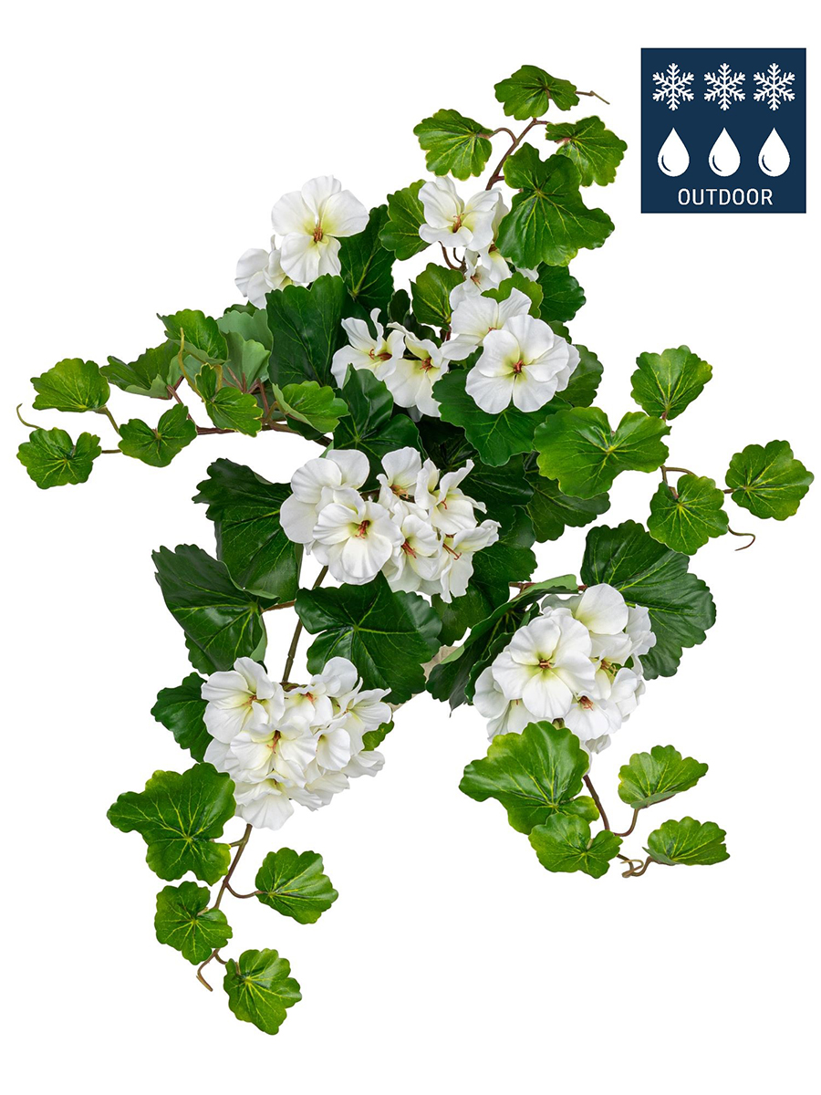 Ветка декоративная "Герань". Арт 204708-100