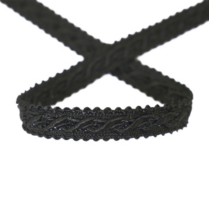 Тесьма PEGA тип интерьерная, цвет черный, 10 мм. Арт 843118400A7001          