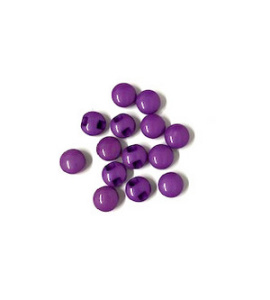 Пуговицы "Мини" круглые на ножке, 10 мм, в упаковке 14 шт, пластик, цвет фиолетовый. Арт 27358