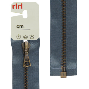 Молния металл, AM, разъёмная 1 замок, на атласной тесьме, 4 мм, 65 см, цвет 2121, серый стальной. Арт 3000105/65/2121         